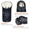 KZ Dotnz Winter Warm Stroller Footmuff, Waterproof Baby Bunting Bag