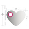 Makeup Mixing Palette, Stainless Steel, 2 PCS, Silver