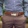 DOOPAI Men's Automatic Belt Leather Belt Men's Ratchet Belt Wide