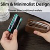 RARITIK Minimalist Carbon Fiber Wallet for Men, Money Clip Cash