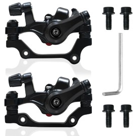 SYIGICE 1 Pairs Bike Brakes, Aluminum Alloy Bicycle Disc Brake, Universal Front and Rear Mechanical Disc Brake Calipers Clamp for Folding Bikes, Road Bikes Mountain Bike BMX