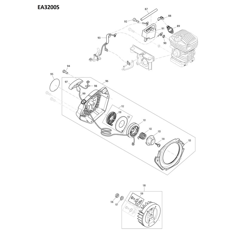 Makita 423414-0 Air Filter for Model EA3201S Chainsaws