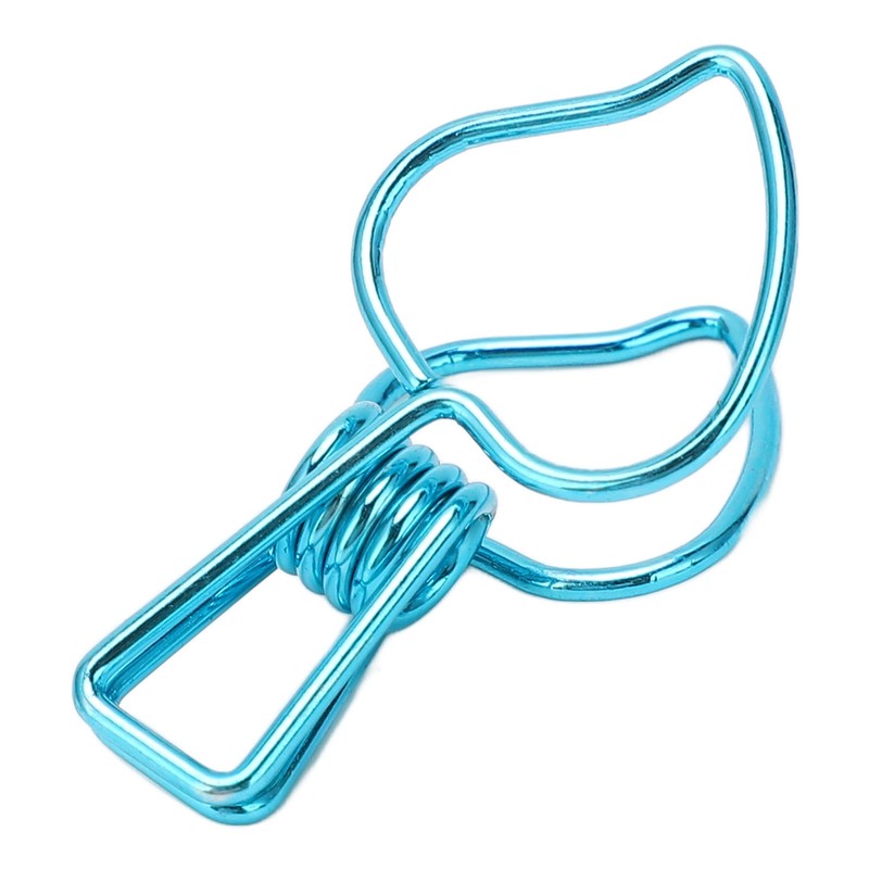 100pcs Binder Clips Cute Cartoon Peach Shape Metal Hollow Tail