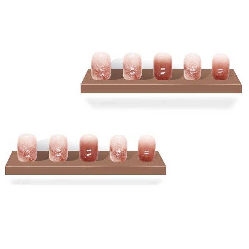 ISHR Nail Tips, 24 Pieces, False Nails, 3D Dimensional, Hand,