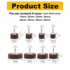 SHITIME 16 Pcs 1/4" Shank Abrasive Flap Wheel Sander, SHITIME