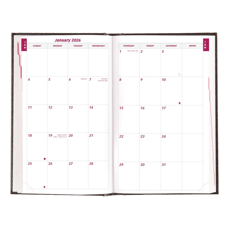 Brownline® 2026 Traditional Daily/Monthly Planner, Appointment Book, 12 Months, December