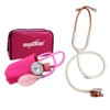 Kit Baumanómetro con Estetoscopio de Doble Campana de Lujo (Rosa-Pink