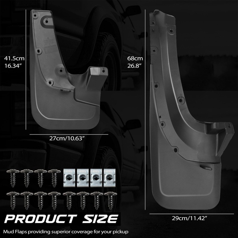 XUKEY 4PCS Mud Flaps for Toyota 4Runner Limited 2005-2009 and