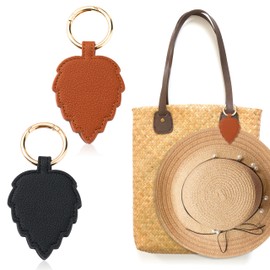 GQIRIL Hat Clip for Travel on Bag - 2PCS Portable Magnetic Hat Holder, PU Leather Magnet Storage Hook for Backpack Handbag Luggage, Women Men Gift Vacation Traveling Outdoor Essentials Accessory