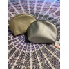 Unbranded Make Up Bag Pouch Faux Leather Silver And Gold