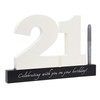 Carousel Home and Gifts Birthday signature plaque, signature numbers 21