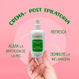 Passini - Crema Post Epilatoria | Crema para despues de Epilar Relaja y Rehidrata 250 ML