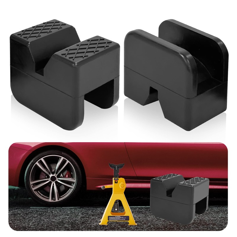 TONDA Jack Stand Pads, Universal Rubber Jack Pad Adapter, Rail