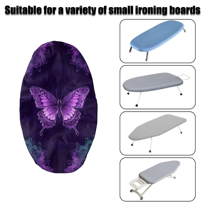 Boho Mandala Butterfly Print Ironing Board Cover Small, Elastic Anti