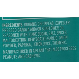 Saffron Road Falafel Crunchy Chickpea Snack, 6oz - Gluten Free, Non-GMO, Halal, Kosher, Vegan