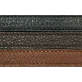 Sceckert / Silver-Coach 5/8" Wide Leather Replacement Handbag Satchel TRIGGER Snap Handle Hand Strap USA - Brown, Brass