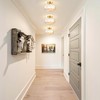 Jolydoly Semi Flush Mount Ceiling Light,Globe Glass Ceiling Light,Vintage Small