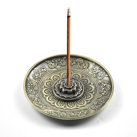 TONAUP Incense Stick Holder, Lotus Ash Catcher, Incense Burner Plate Incense Holder, Lotus Censer Stick Incense Holder for Stick Incense