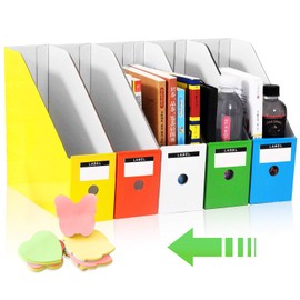 HINATAA File Magazine Holder, Multi-Color File Holder Ultra-modern Simple Style Storage Organizer Sorter Storage Shelf excellent for School Dormitory,Office,Home Files Storage