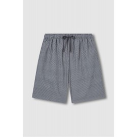JAJU [JAJU] Men's Cotton Seersucker 5-Length Lounge Pants_Dark Gray
