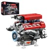 Reobrix V8 Engine Model Kit that Runs, 1101 PCS 8-Cylinder