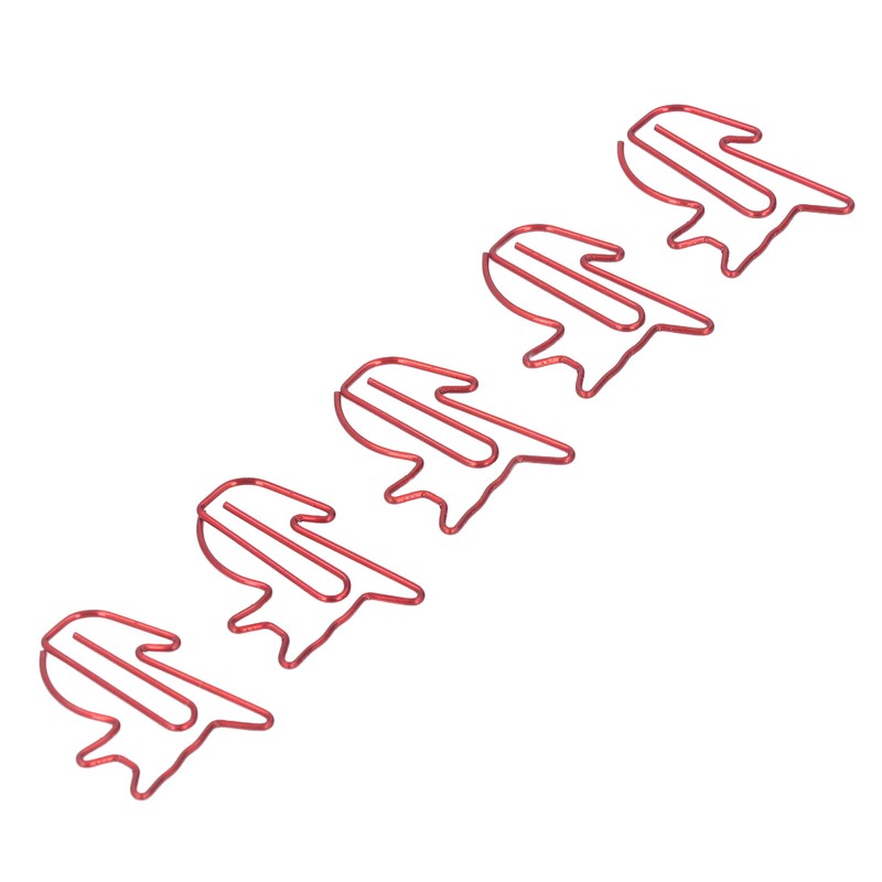 100pcs Cat Shape Paper Clips Increase Slip Resistance Rust Prevention