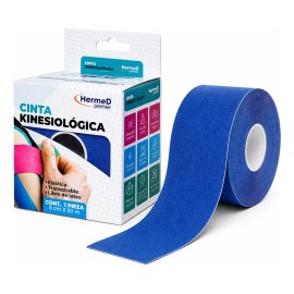 Cinta Kinesiológicas Vendaje Neuromuscular Tape 5mx5cm Color Azul