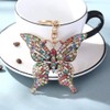 WANLIAN Butterfly Rhinestone Keychain Sparkling Alloy Multi-color, multicoloured