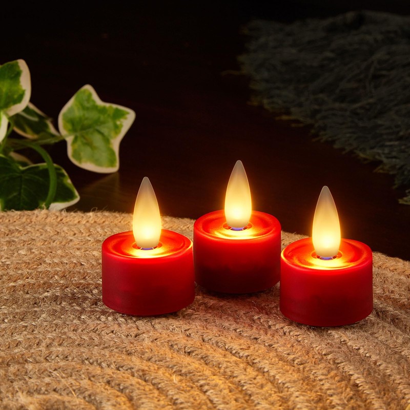CozierGlow Rechargeable Flameless Candle with Remote Timer, 3D Moving Flame