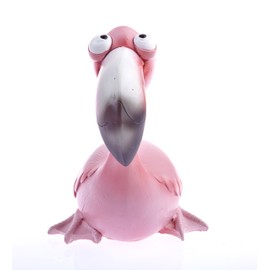 By Bers Glasses Holder Die _Vogel-Design Hand-Painted Animal Real Funny Polyresin for Fun and Young at Heart Gift, pink