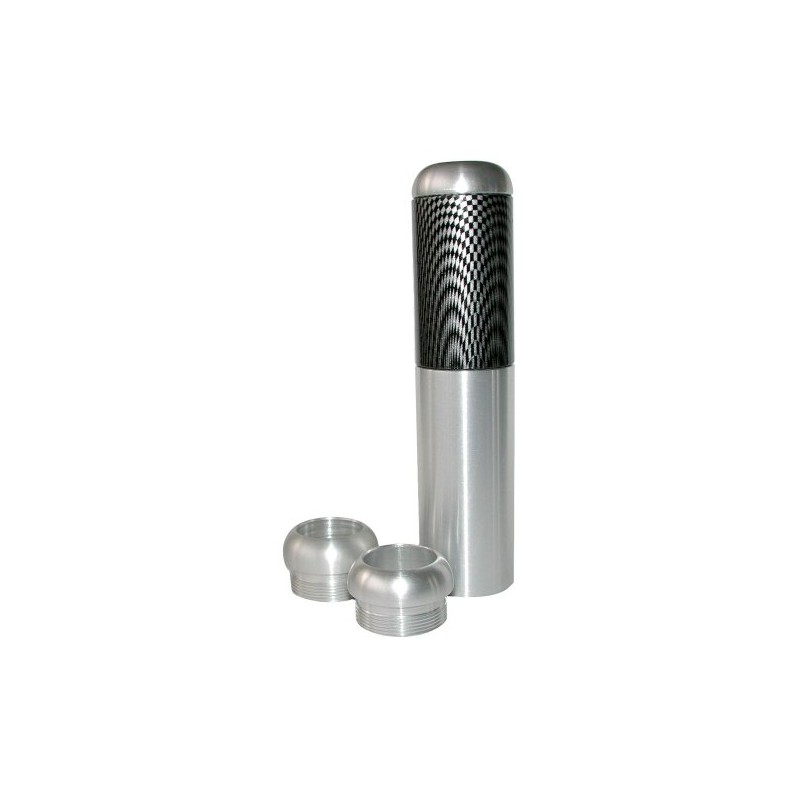 Eufab 17501 Hand Brake Lever Silver with Carbon Insert and