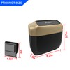 AUCELI 2PCS Car Trash Can with Lid, Mini Automotive Built-in
