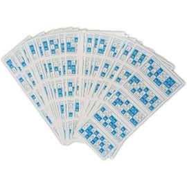 Pandiui23 620 Die Cut Bingo Cards for Traditional Bingo with 90 Balls (Blue)