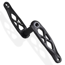 CobraCrawler Ultralight MTB Bike Crank,Bike Cranksets,Bicycle Crank Arm Set,170mm Dub Axis 29mm Mountain Bicycle Crankset 3-Nail Straight Installation for Enduro AM (Black Crank 170mm)