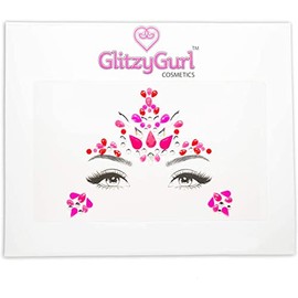 Face Gems Irridescent Temporary Tattoo Stickers Acrylic Crystal Holographic Glitter Stickers Waterproof Face Jewels Rhinestone for Party, Rave Festival, Dress-up (Mythical Unicorn)