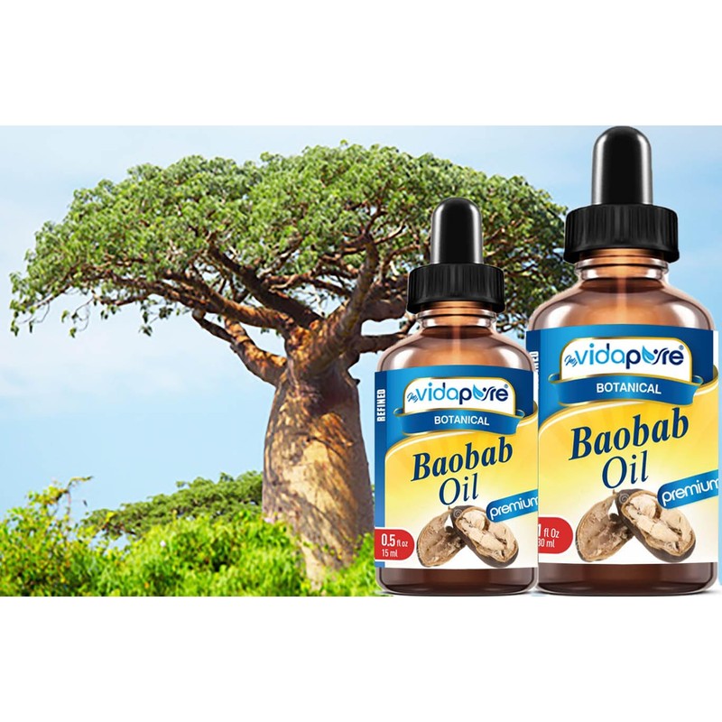 MYVIDAPURE 100% Pure BAOBAB OIL WILD GROWTH RAW for Skin,