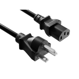 CableLeader 8ft Heavy Duty Power Cord NEMA 6-15P to IEC 320 C13 Power Cord, 14 AWG, 15A/250V, Power Supply Replacement Cable, UL Listed, Work for Monitor, Computer, TV & More, Black