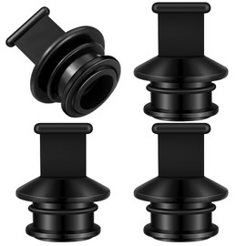 Seenelling 4 Pcs F/1-1/8 Push-in PVC Boat Drain Plug Kit 1-1/8'' Thru Hull Drains Stopper Scuppers Plug Replacement for Livewell Overflow Drain Tube Boat Parts Effectively Prevent Water Overflow