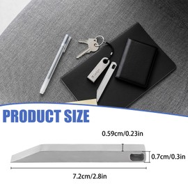NVAAV EDC Keychain Pry Bar- Stainless Steel Prybar for Every Day Carry - Small Multitool Mini Crowbar - EDC Gear for Screw Driver, Box Opener - Minimalist Tool