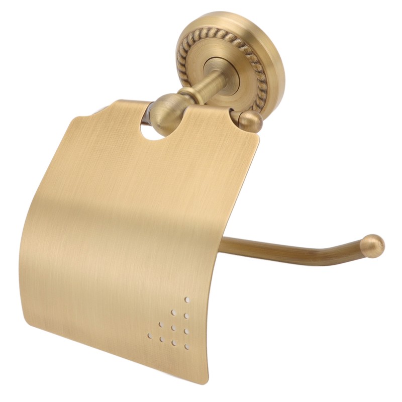 Wall Mounted Toilet Tissue Hanger Antique Twist Pattern Paper Towel