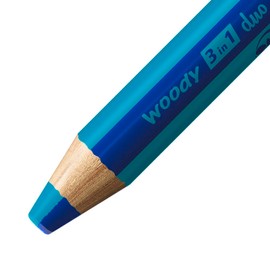 Multi-Talented Pencil - STABILO woody 3 in 1 duo - Pack of 5 - Ultramarine/Turquoise