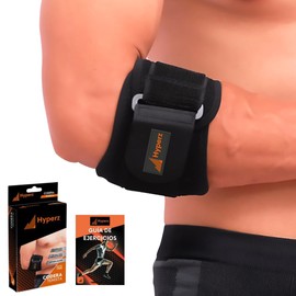 Hyperz - Codera para Tenista Doble Compresión Epicondilitis Ortopédica para Codo de Tenista, Banda Epicondilea de Tenista Soporte tendinitis Padel Accesorios