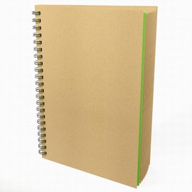 Artgecko Kraft Paper Sketch Book A4 Portrait - 60 Pages (30 Sheets) 170gsm Kraft Card