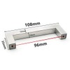 BOZONLI Silver Stainless Steel Cupboard Handle, Kitchen Door Handles Cabinet