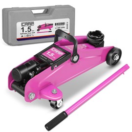 CAAP DRIVEN Low Profile Hydraulic Trolley Service/Floor Jack, Quick Lift Pump for Sport Utility Vehicle, 1.5 Ton (3000 lbs) Capacity, Lifting Range 5.3"-12", CAAP-TOLS-FJK-15-PR