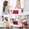 DOB SECHS Small Velvet Cosmetic Bag for Women, Mini Toiletry