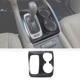 Gear Shift Panel Cover Trim for Honda Pilot 2016-2020 LX/EX/EX-L Accessories, Central Control Gear Shift Knob Console Panel Trim, Console Cup Holder Frame Anti-Scratch Protector, ABS (Carbon Fiber)