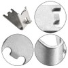 WHPromLang 6 Pcs Freezer Shelf Clip Freezer Shelf Brackets Stainless