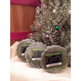 Yankee Candle Set of 3 Yankee Candle" Mistletoe" scent Wax Melts NOS