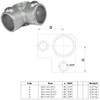 WITTKOWARE Pipe Connector Made of Galvanised Malleable Cast Iron for